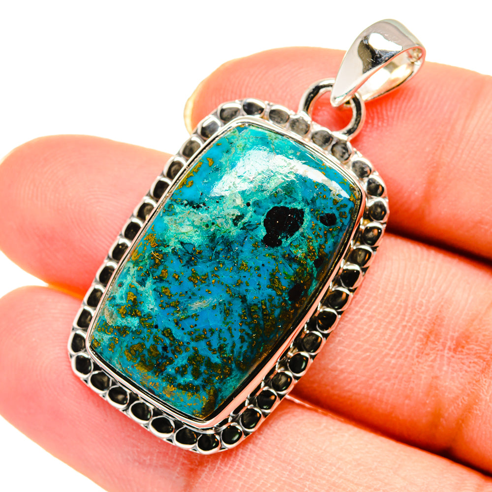 Chrysocolla Pendants handcrafted by Ana Silver Co - PD11666
