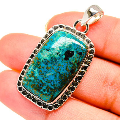 Chrysocolla Pendants handcrafted by Ana Silver Co - PD11666