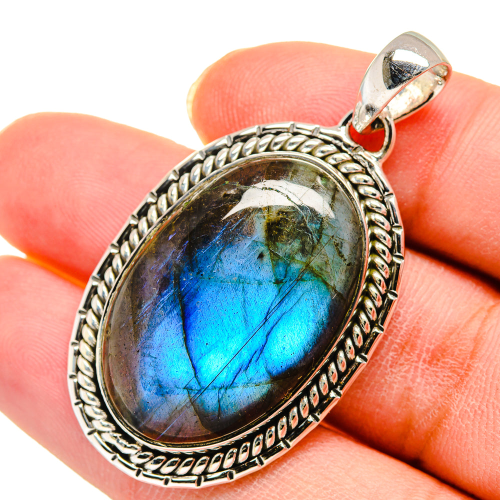 Labradorite Pendants handcrafted by Ana Silver Co - PD11669