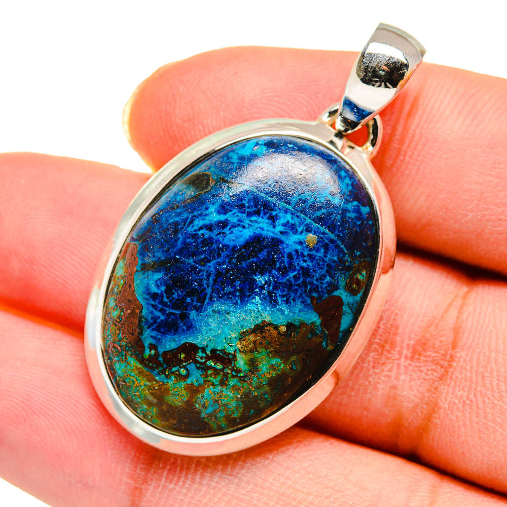 Chrysocolla Pendants handcrafted by Ana Silver Co - PD11670