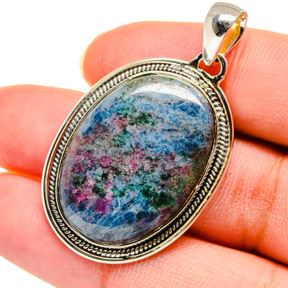 Ruby Fuchsite Pendants handcrafted by Ana Silver Co - PD11673