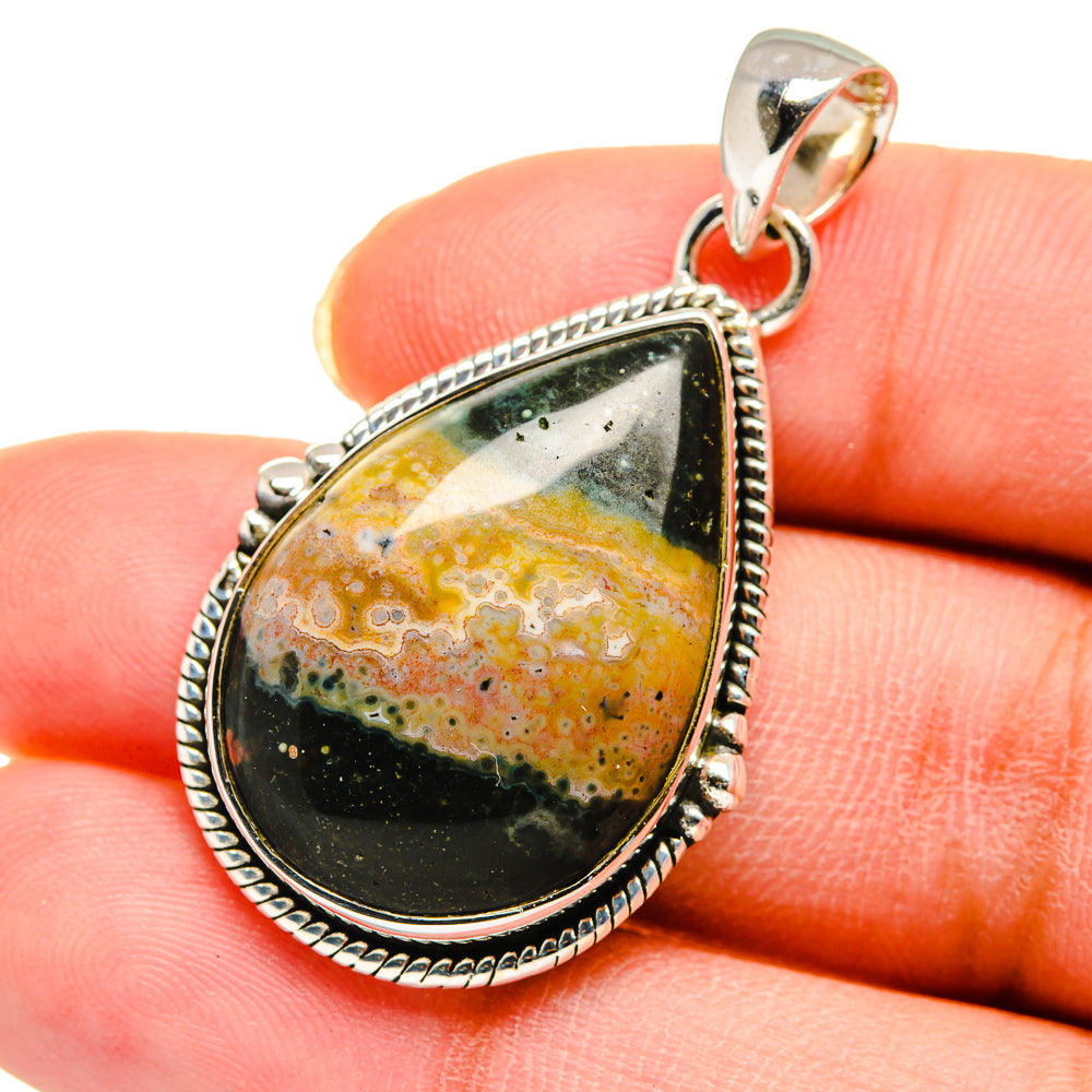 Ocean Jasper Pendants handcrafted by Ana Silver Co - PD11675