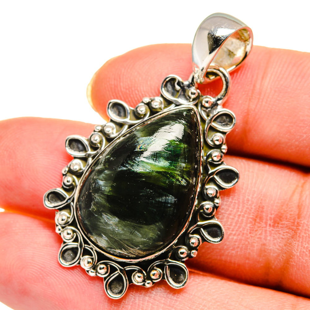 Seraphinite Pendants handcrafted by Ana Silver Co - PD11678
