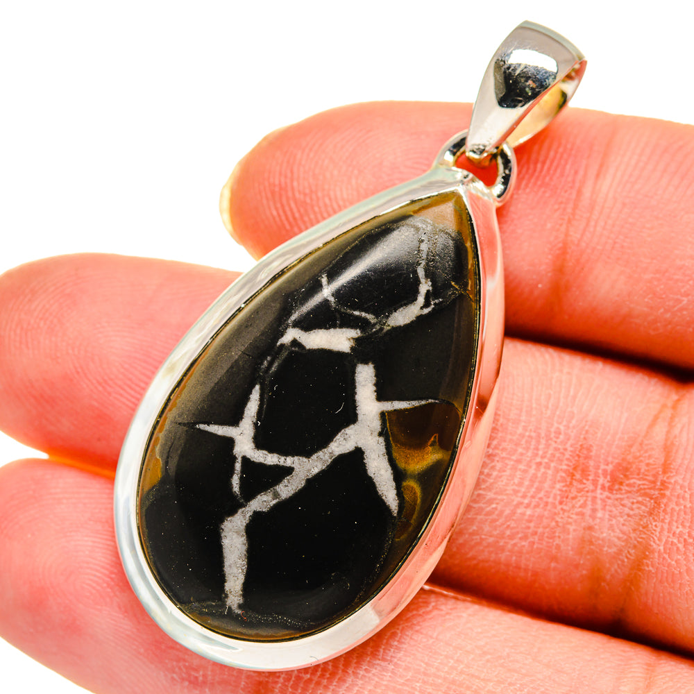 Septarian Geode Pendants handcrafted by Ana Silver Co - PD11679