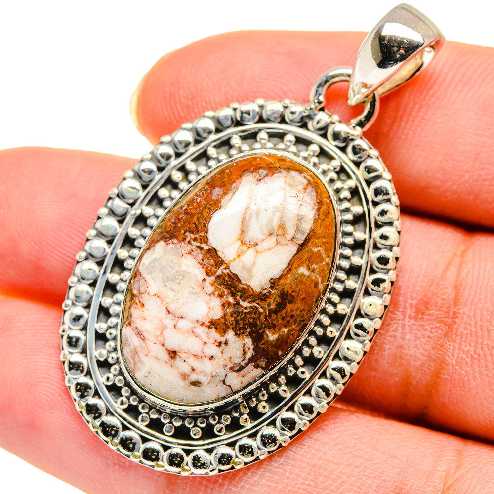 Peanut Wood Jasper Pendants handcrafted by Ana Silver Co - PD11680