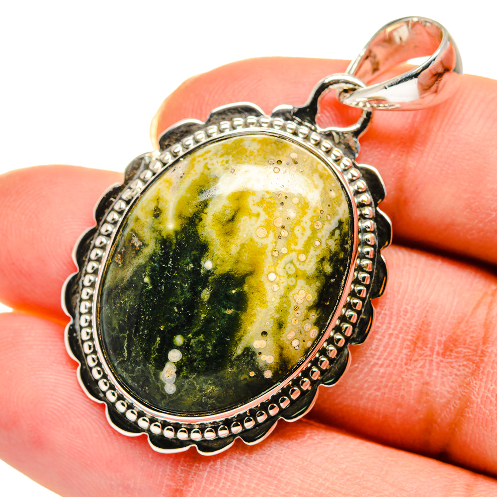 Ocean Jasper Pendants handcrafted by Ana Silver Co - PD11686