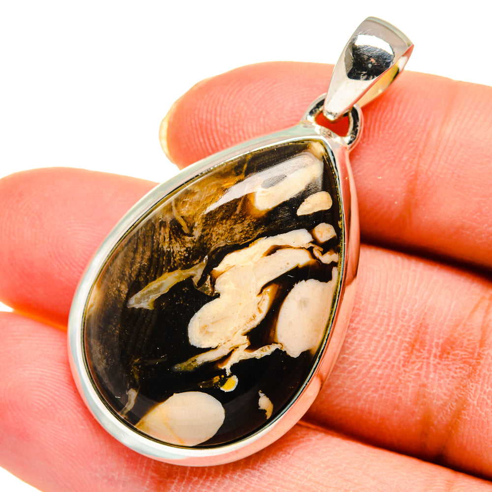 Peanut Wood Jasper Pendants handcrafted by Ana Silver Co - PD11694