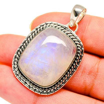 Rainbow Moonstone Pendants handcrafted by Ana Silver Co - PD11695
