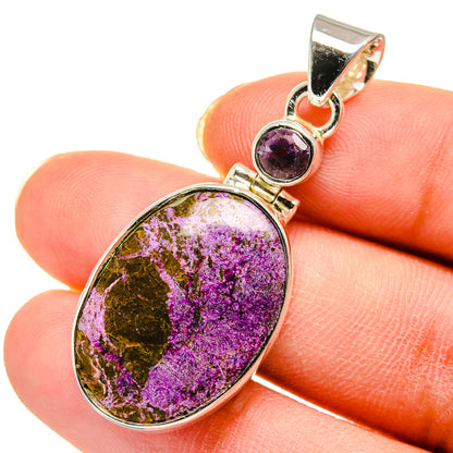 Stichtite Pendants handcrafted by Ana Silver Co - PD11702