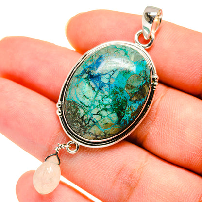 Chrysocolla Pendants handcrafted by Ana Silver Co - PD11704