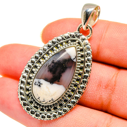 Dendritic Opal Pendants handcrafted by Ana Silver Co - PD11705
