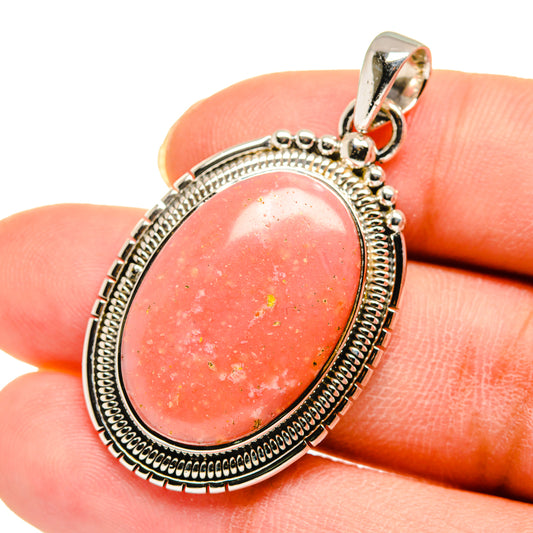 Pink Opal Pendants handcrafted by Ana Silver Co - PD11712