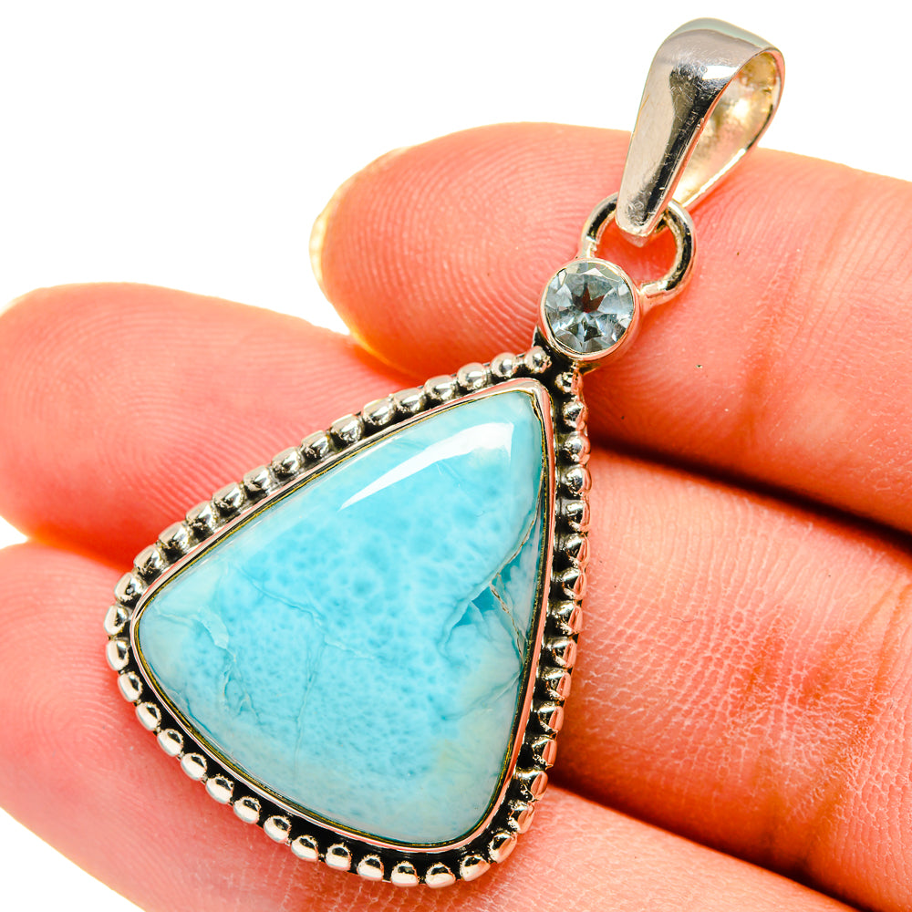 Larimar Pendants handcrafted by Ana Silver Co - PD11713