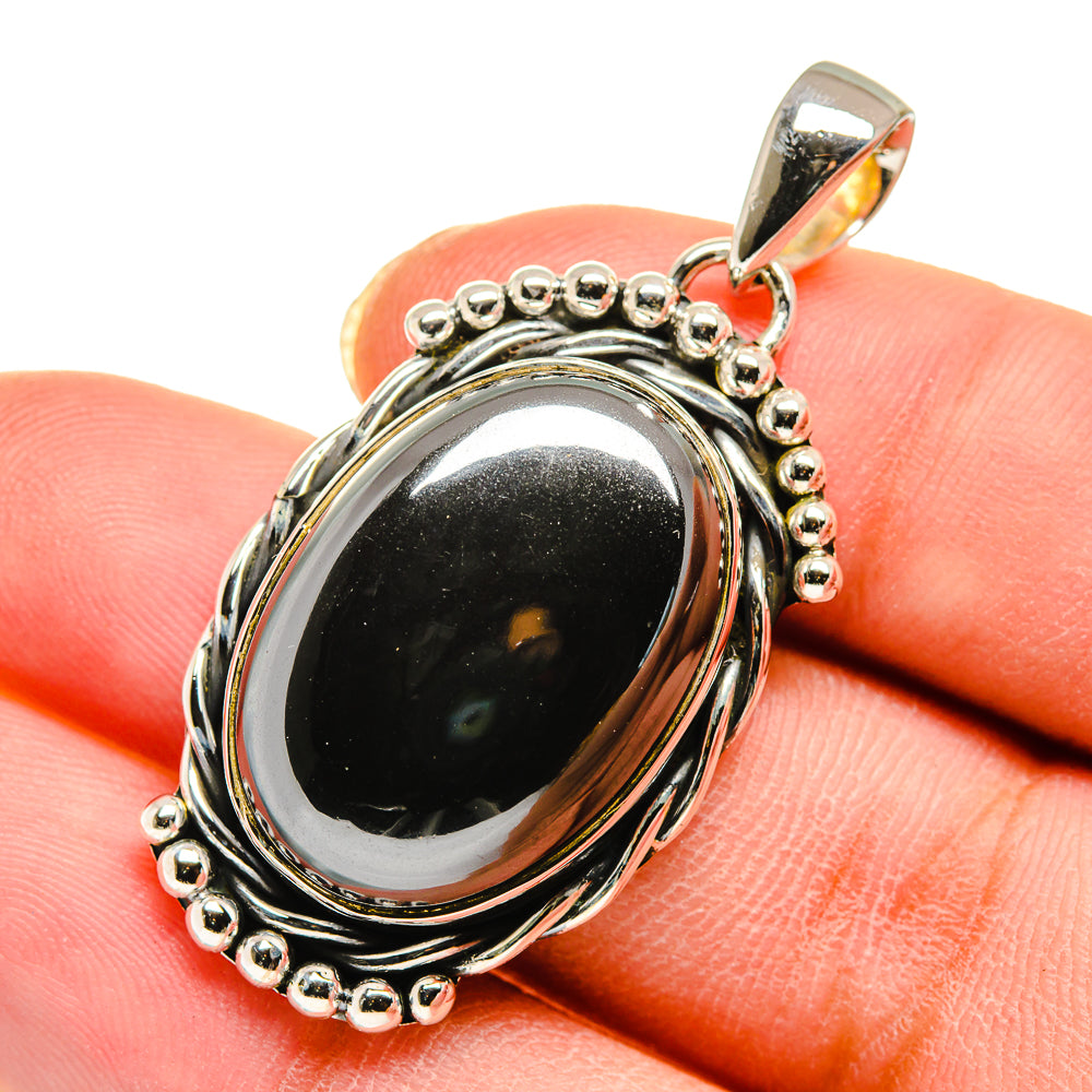 Hematite Pendants handcrafted by Ana Silver Co - PD11716