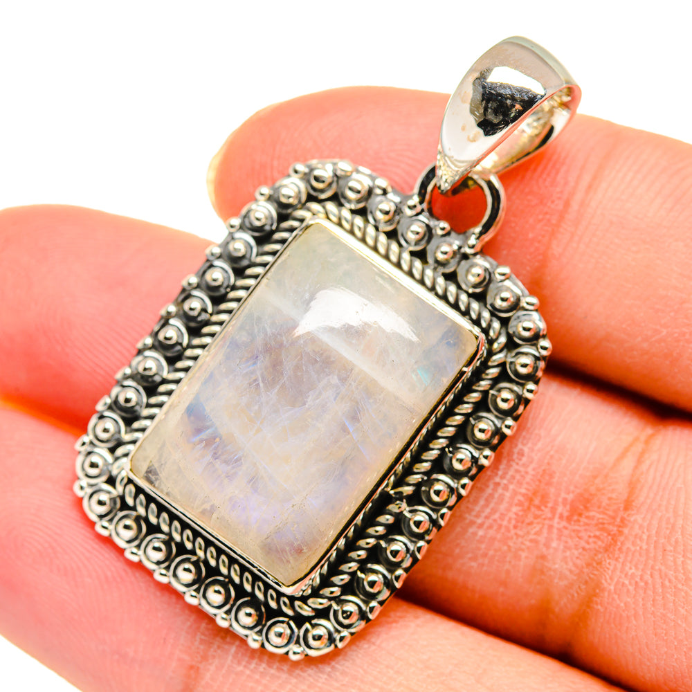 Rainbow Moonstone Pendants handcrafted by Ana Silver Co - PD11718
