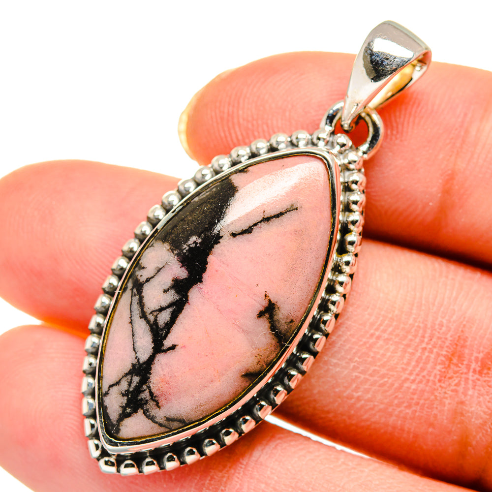 Rhodonite Pendants handcrafted by Ana Silver Co - PD11721