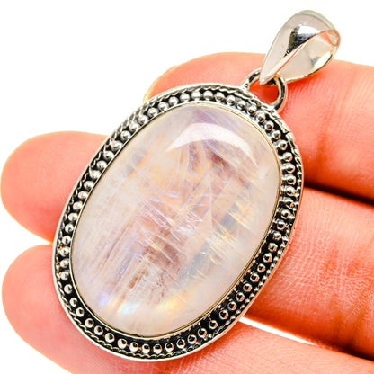 Rainbow Moonstone Pendants handcrafted by Ana Silver Co - PD11724