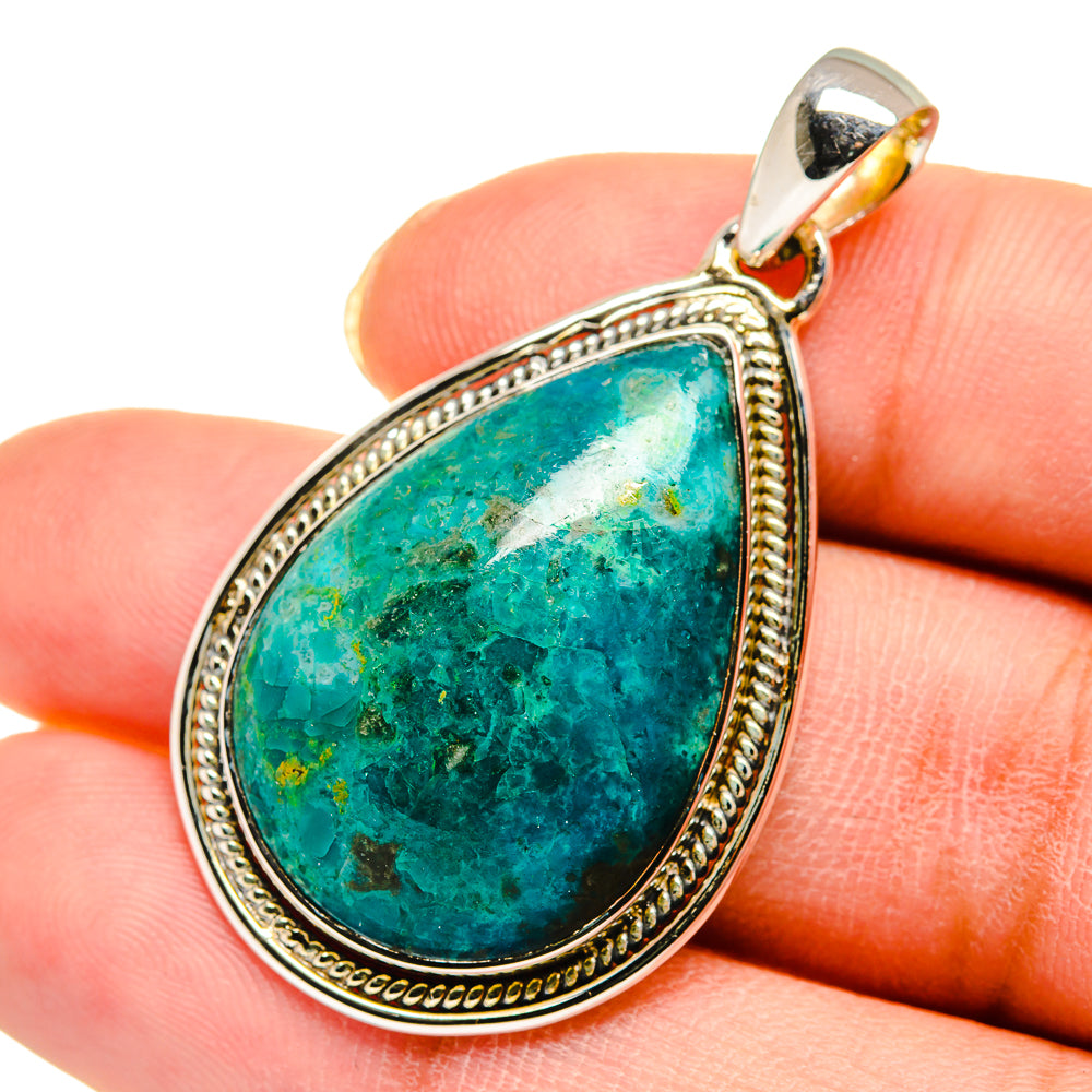 Chrysocolla Pendants handcrafted by Ana Silver Co - PD11726