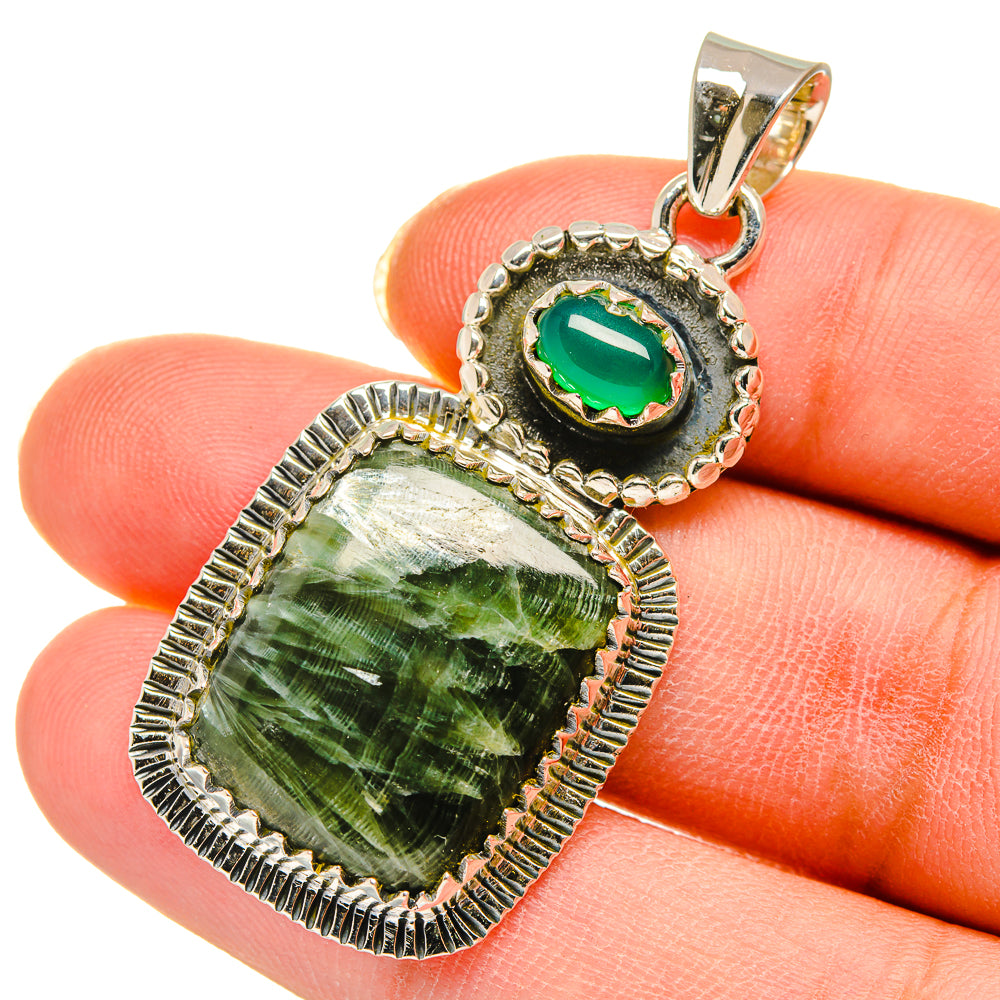 Seraphinite Pendants handcrafted by Ana Silver Co - PD11734