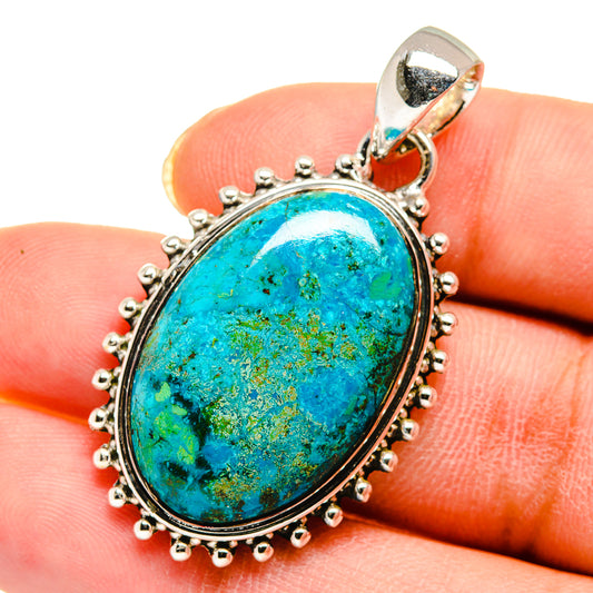 Chrysocolla Pendants handcrafted by Ana Silver Co - PD11735