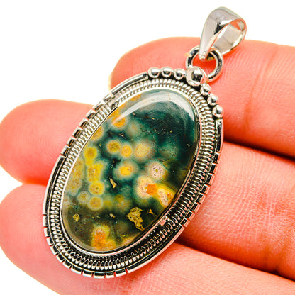 Ocean Jasper Pendants handcrafted by Ana Silver Co - PD11742