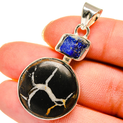Septarian Geode Pendants handcrafted by Ana Silver Co - PD11747