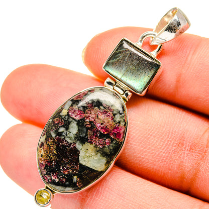 Russian Eudialyte Pendants handcrafted by Ana Silver Co - PD11750