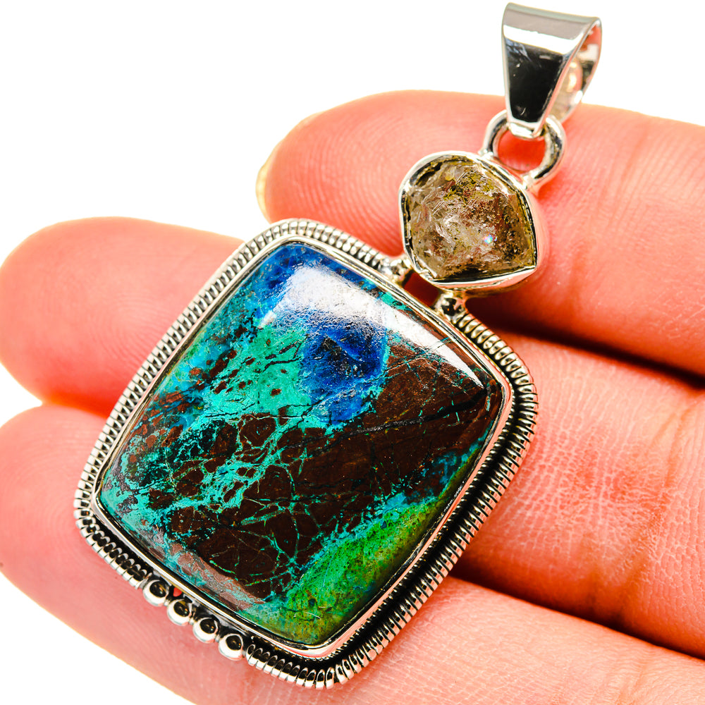Shattuckite Pendants handcrafted by Ana Silver Co - PD11752