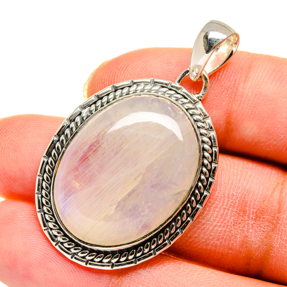 Rainbow Moonstone Pendants handcrafted by Ana Silver Co - PD11753