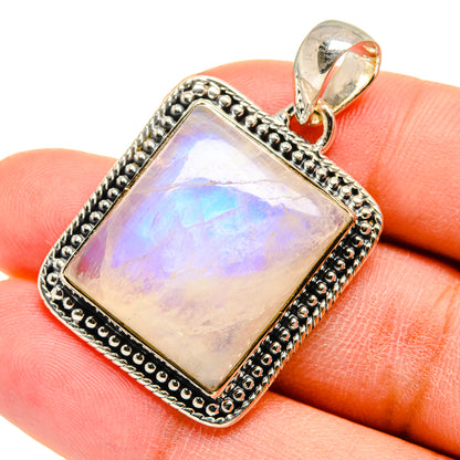 Rainbow Moonstone Pendants handcrafted by Ana Silver Co - PD11755
