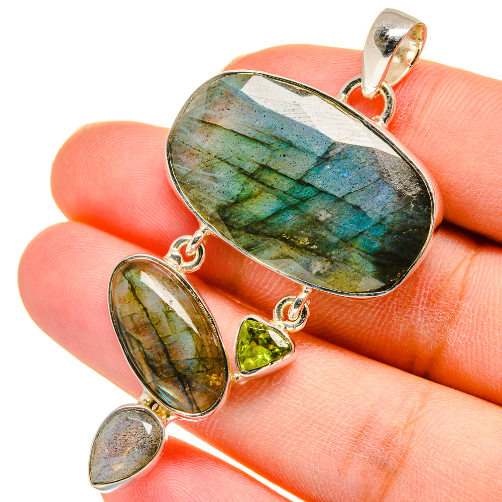 Labradorite Pendants handcrafted by Ana Silver Co - PD11756
