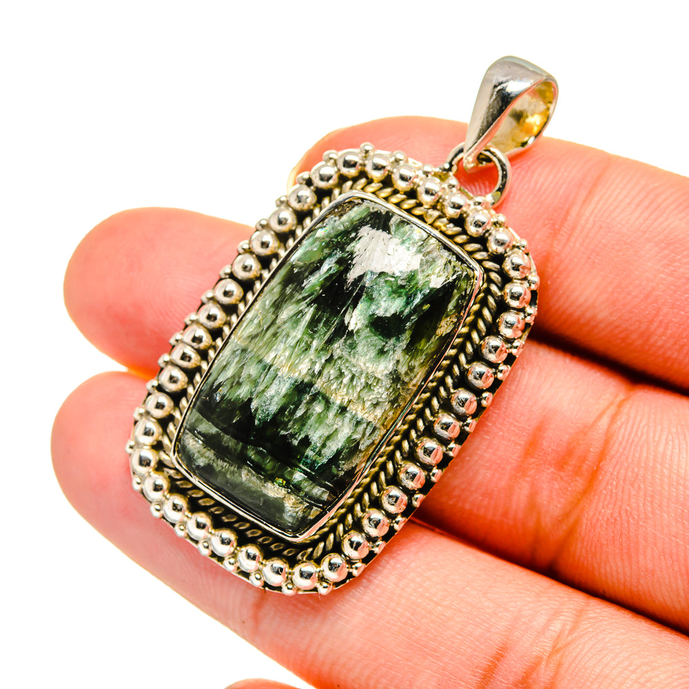 Seraphinite Pendants handcrafted by Ana Silver Co - PD11768