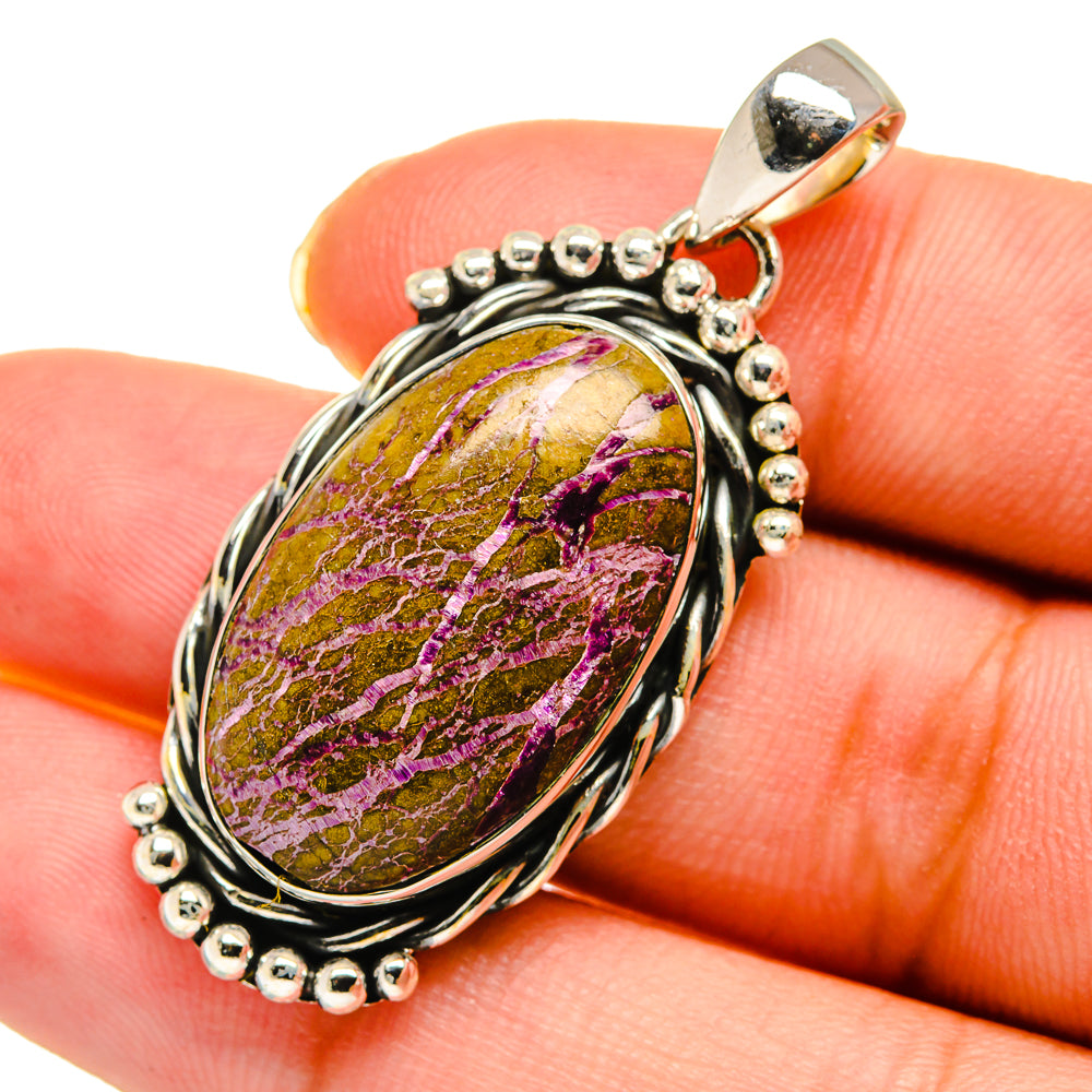 Stichtite Pendants handcrafted by Ana Silver Co - PD11775