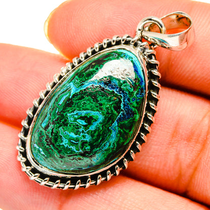 Chrysocolla Pendants handcrafted by Ana Silver Co - PD11779