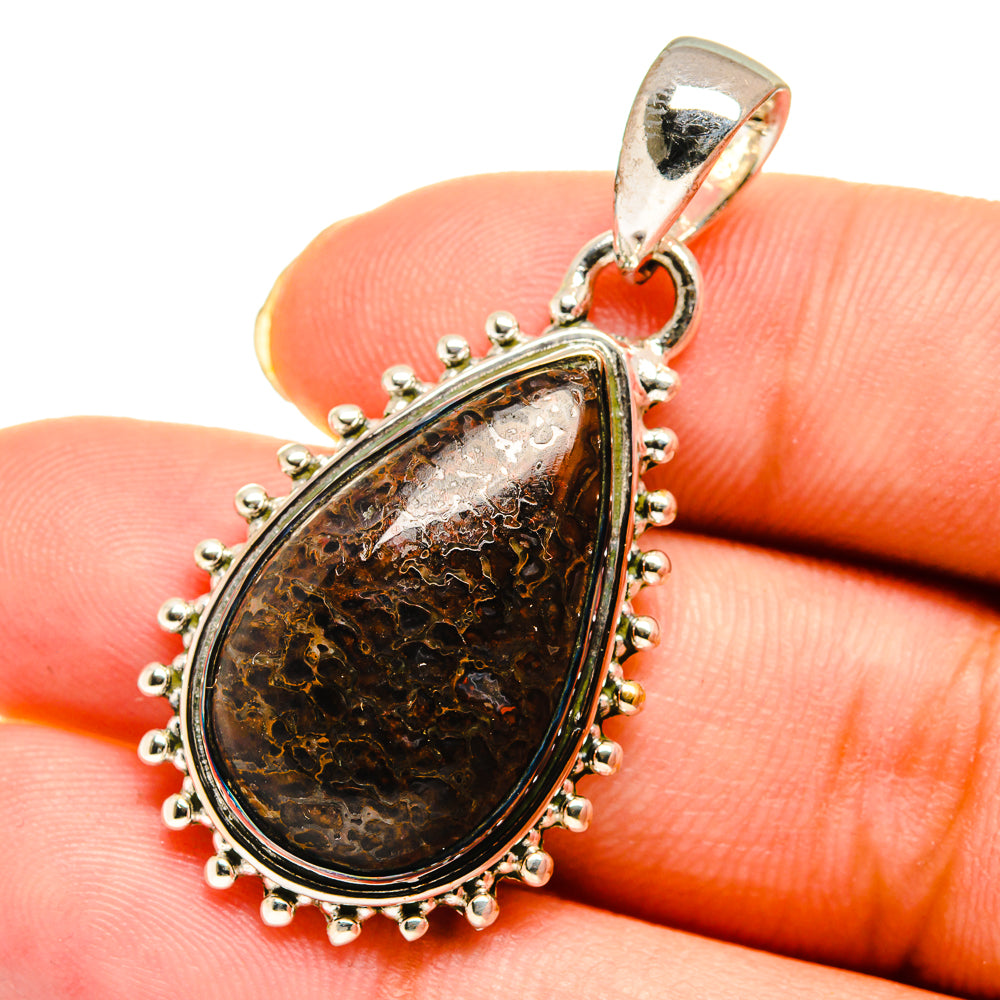 Dinosaur Bone Pendants handcrafted by Ana Silver Co - PD11781