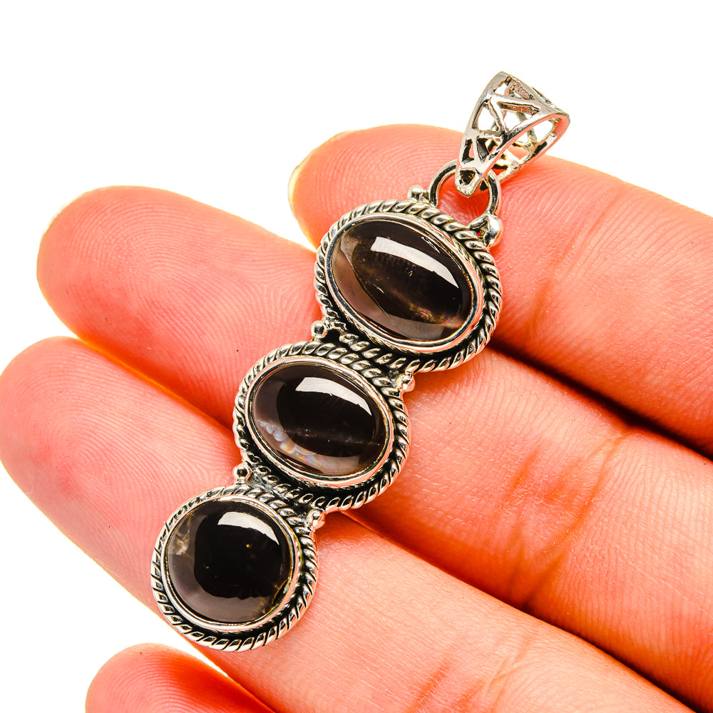 Smoky Quartz Pendants handcrafted by Ana Silver Co - PD11782
