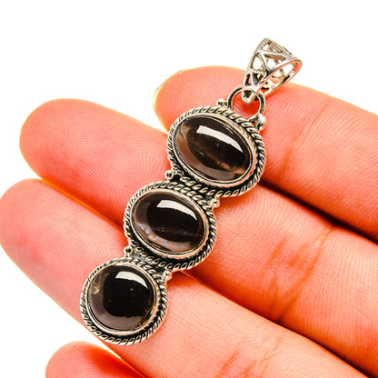 Smoky Quartz Pendants handcrafted by Ana Silver Co - PD11782