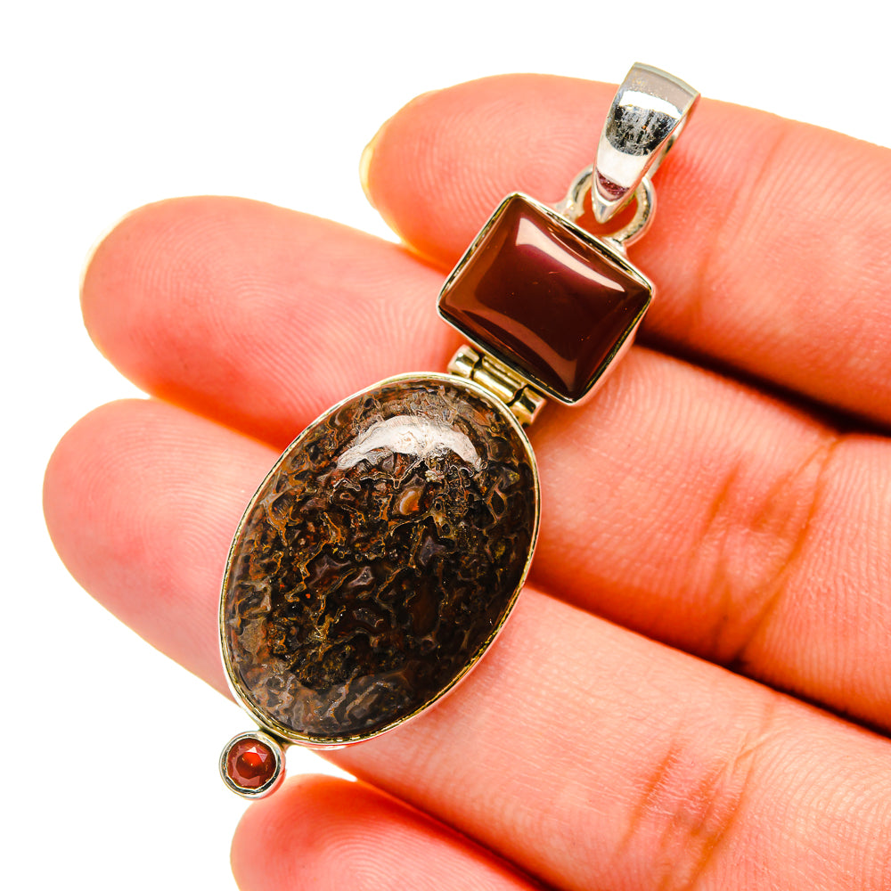 Dinosaur Bone Pendants handcrafted by Ana Silver Co - PD11788