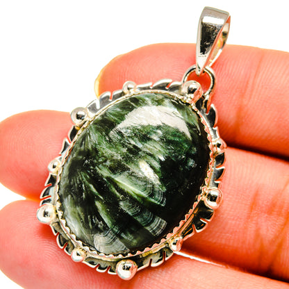 Seraphinite Pendants handcrafted by Ana Silver Co - PD11789