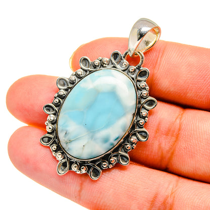 Larimar Pendants handcrafted by Ana Silver Co - PD11791