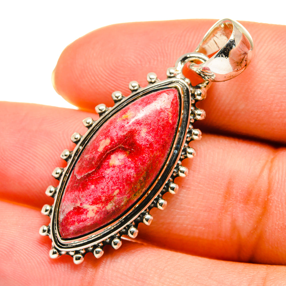 Thulite Pendants handcrafted by Ana Silver Co - PD11797