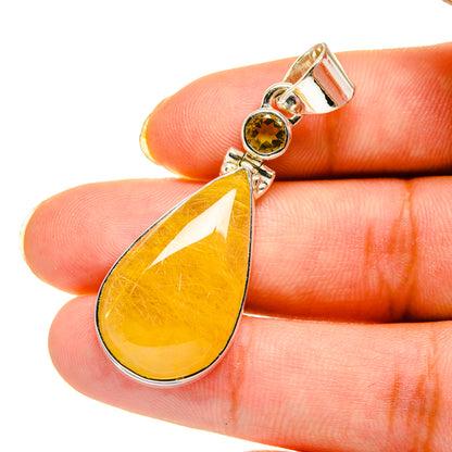 Citrine Pendants handcrafted by Ana Silver Co - PD11800