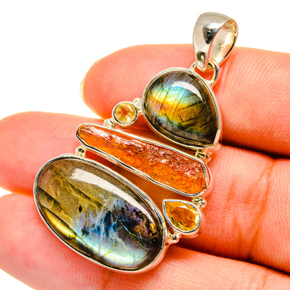 Labradorite Pendants handcrafted by Ana Silver Co - PD11810