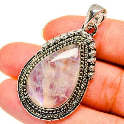 Rainbow Moonstone Pendants handcrafted by Ana Silver Co - PD11818