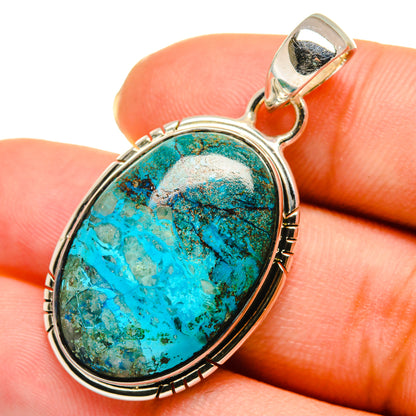 Chrysocolla Pendants handcrafted by Ana Silver Co - PD11820