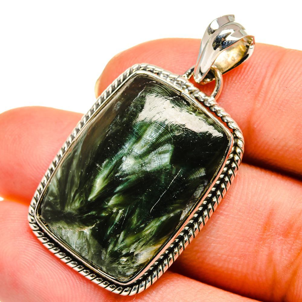 Seraphinite Pendants handcrafted by Ana Silver Co - PD11830