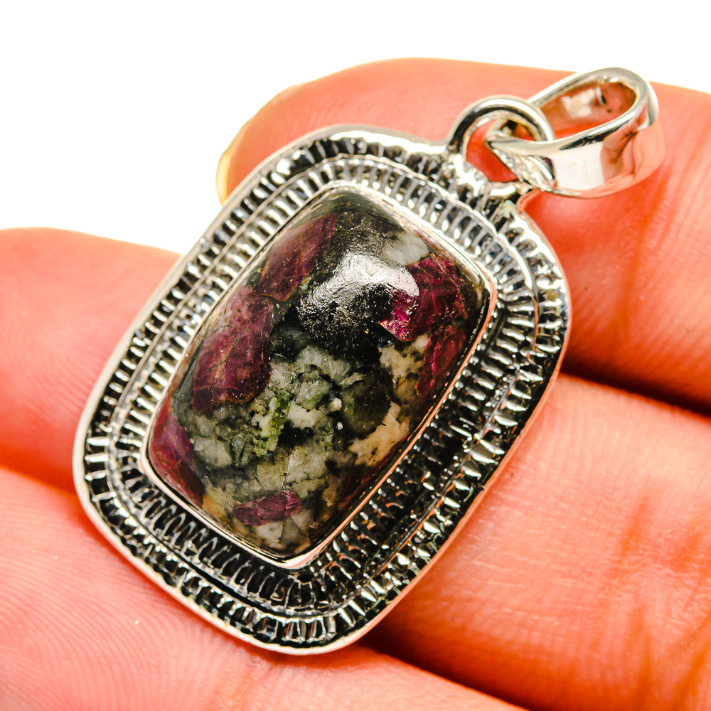 Russian Eudialyte Pendants handcrafted by Ana Silver Co - PD11831