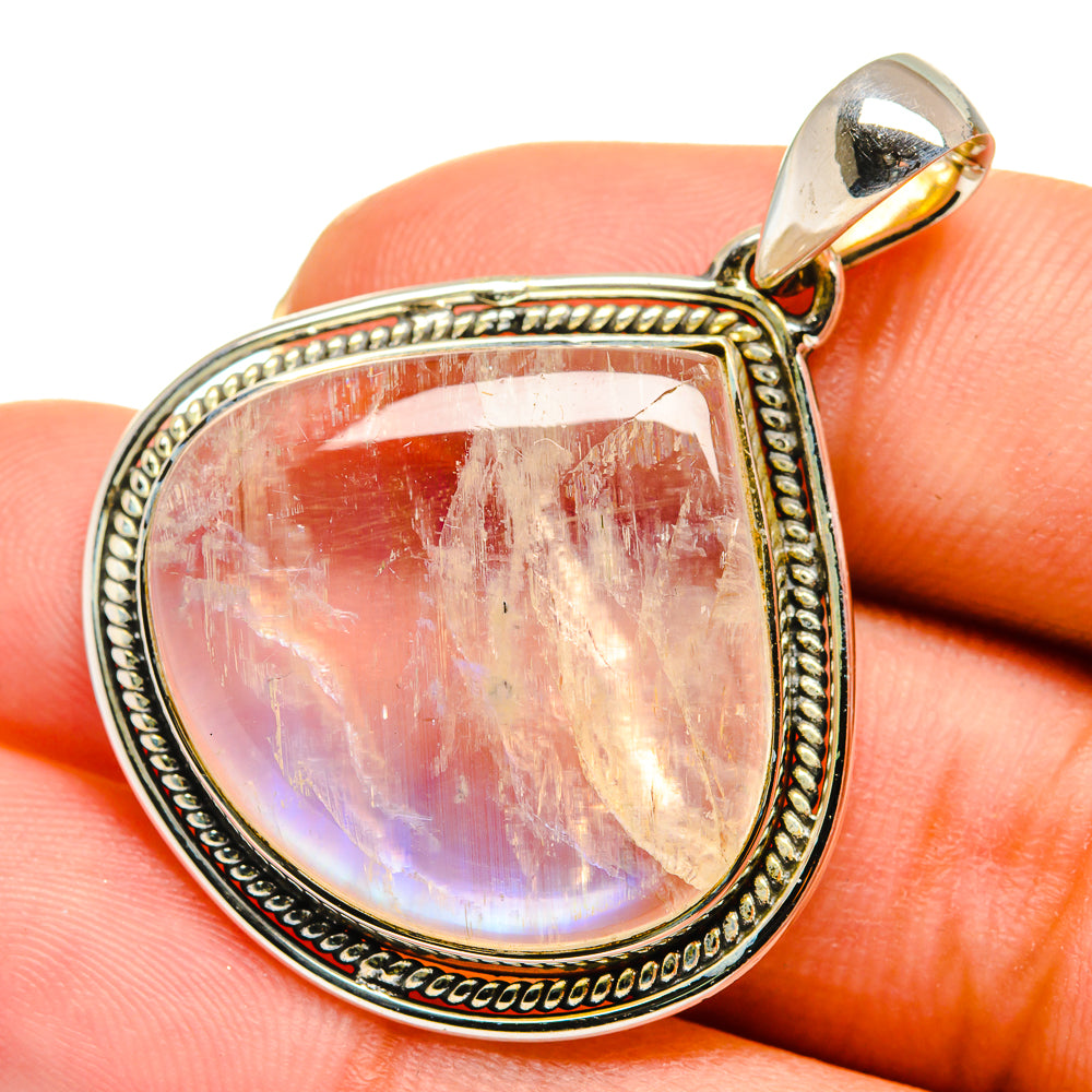 Rainbow Moonstone Pendants handcrafted by Ana Silver Co - PD11842