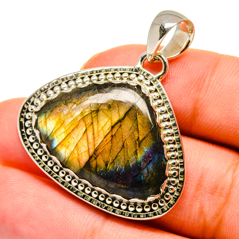 Labradorite Pendants handcrafted by Ana Silver Co - PD11846