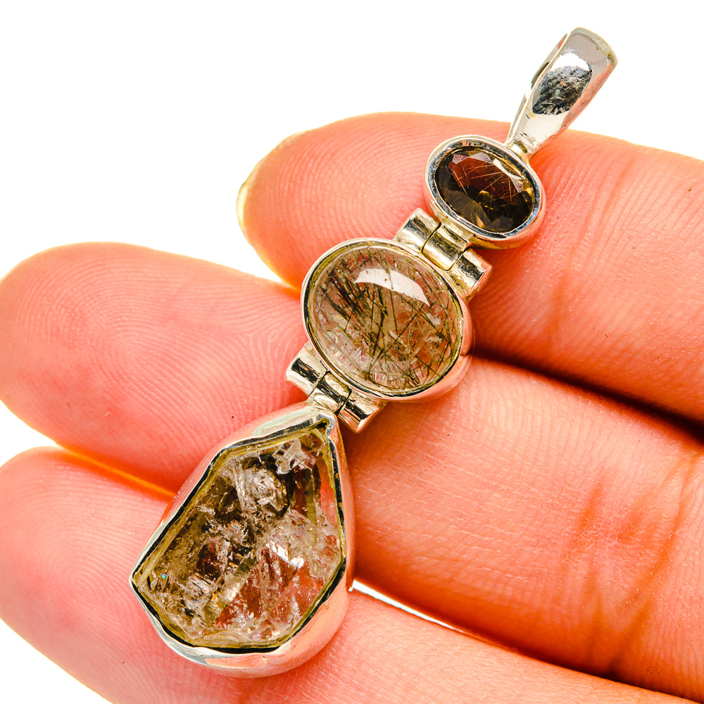 Herkimer Diamond Pendants handcrafted by Ana Silver Co - PD11850